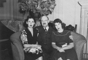 Louis Sloss III and his daughters